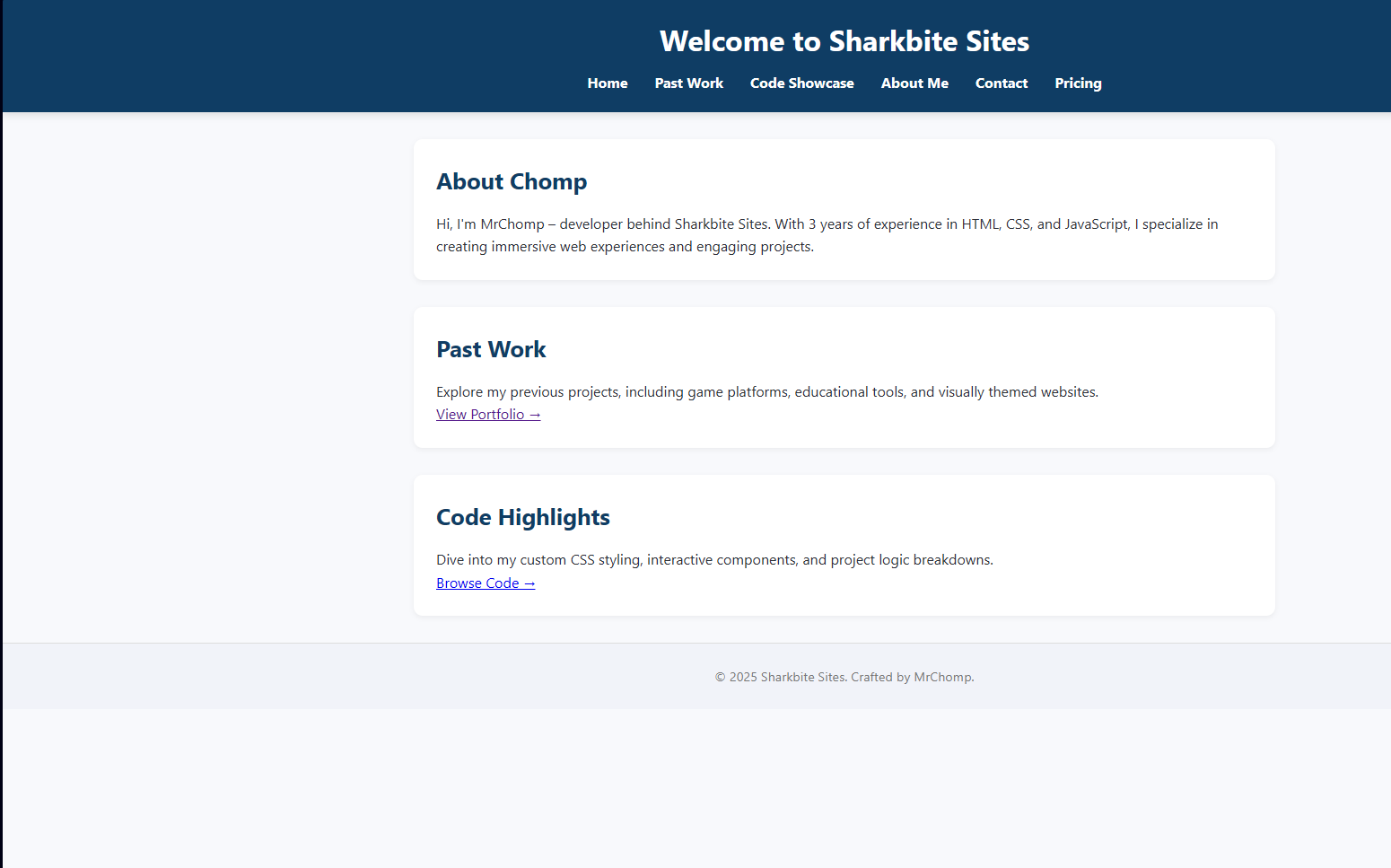 Sharkbite Sites Original Design